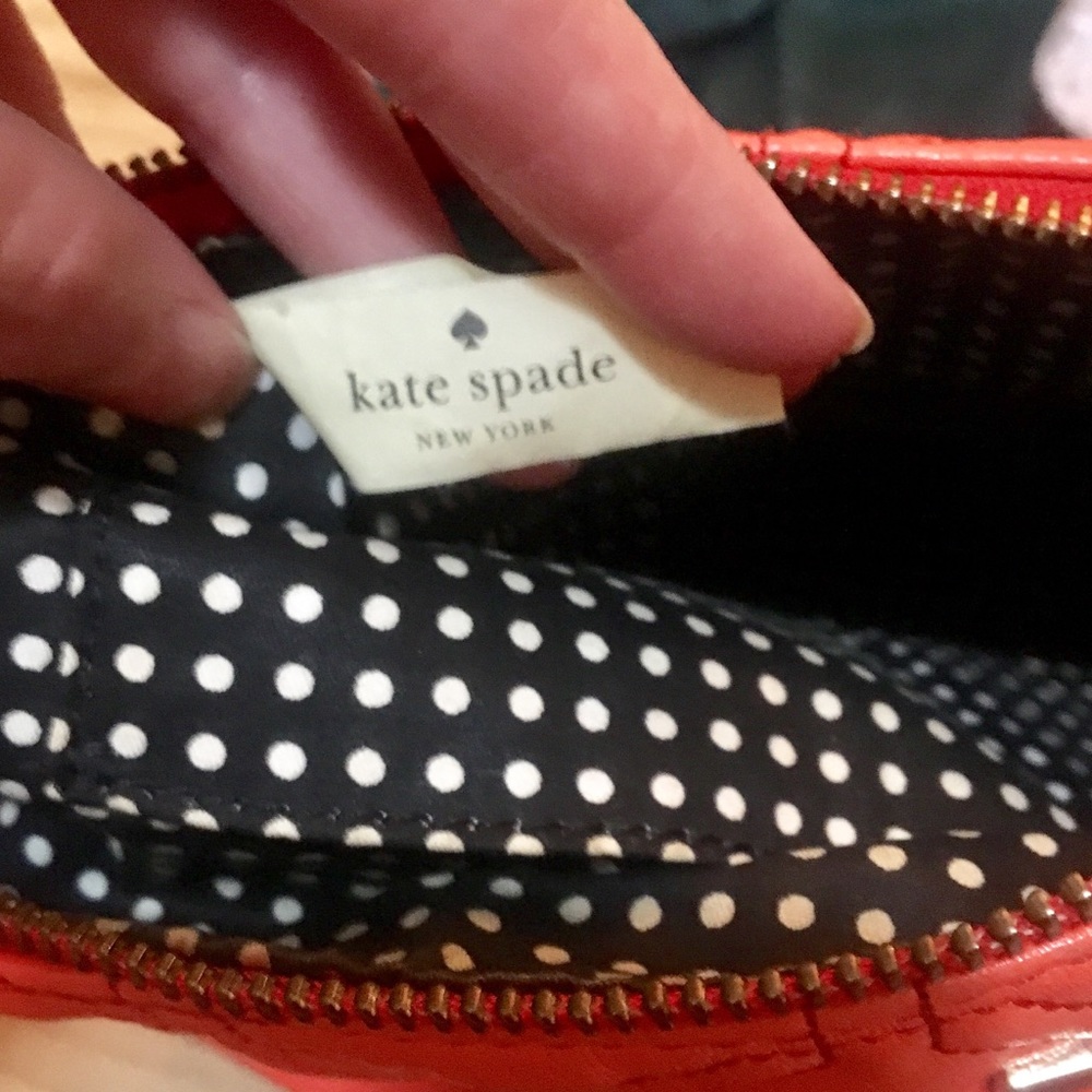 COPY Kate spade Orange Geometric Quilted Purse - Picture 7 of 17